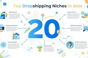 Read more about the article Top 20 Dropshipping Niches In 2026 (with examples)